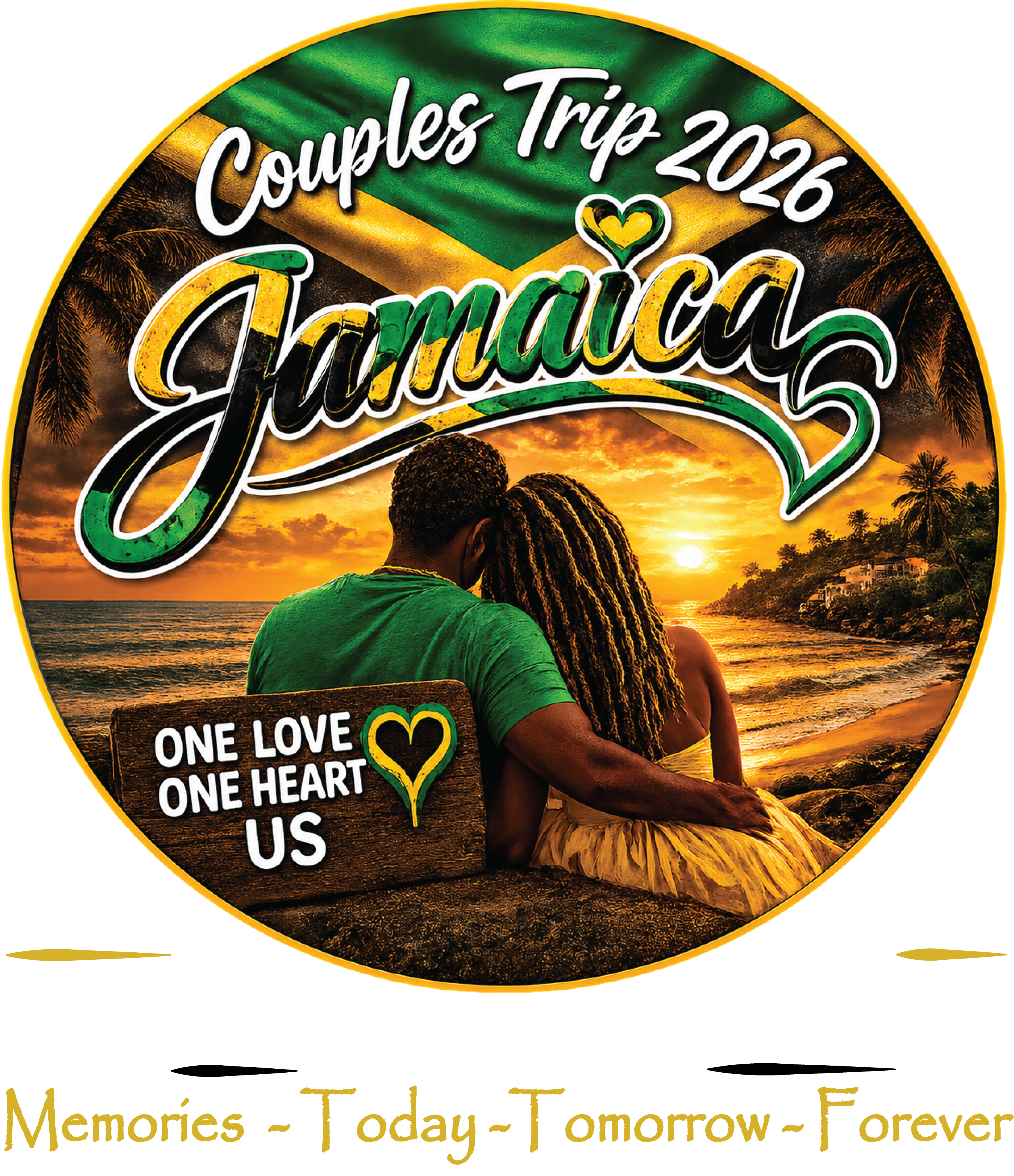 Couples Trip 2026 Jamaica Graphic Tee