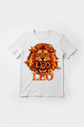 Leo Fire Lion II T-Shirt in White