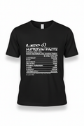 Leo Nutrition Facts T-Shirt in Black