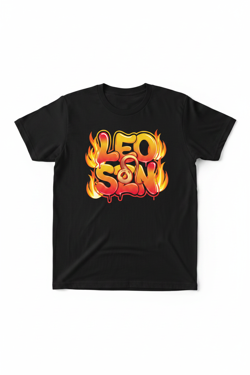 Leo Son T-Shirt - Black