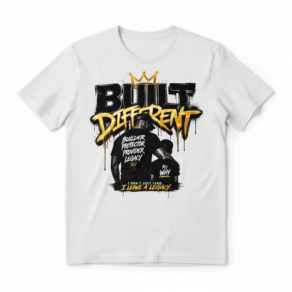 Built Different Father Tee Vol. 2 – White