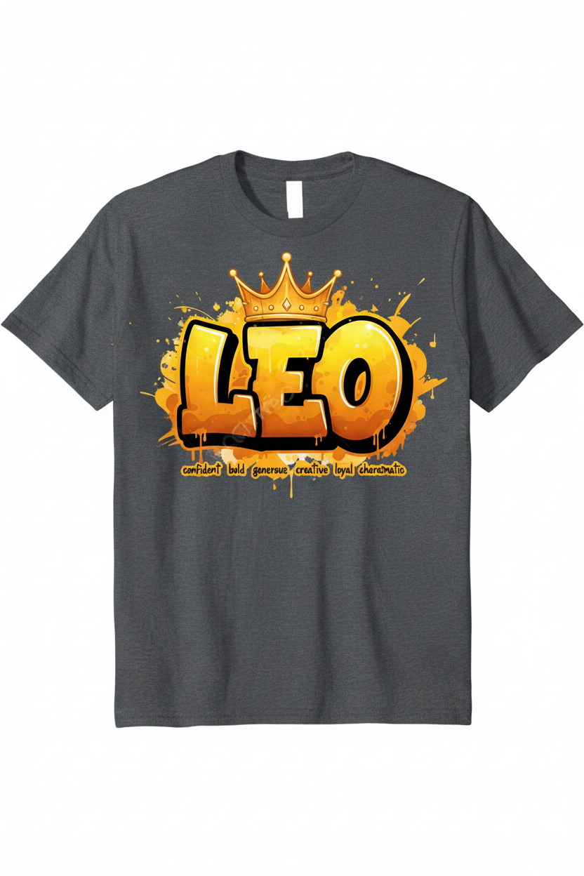 Leo Crown T-Shirt - Gray