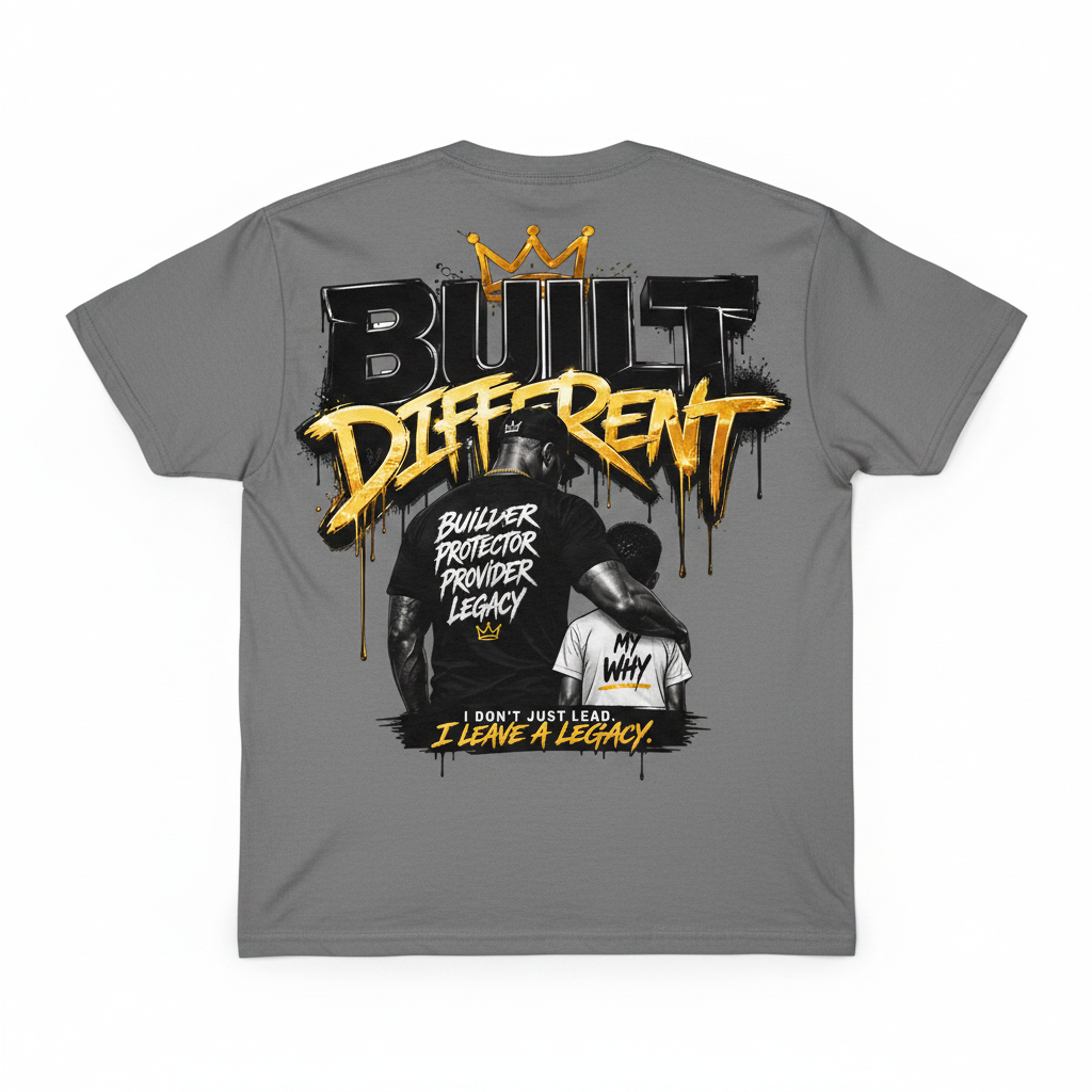 Built Different Father Tee Vol. 2 – Gray