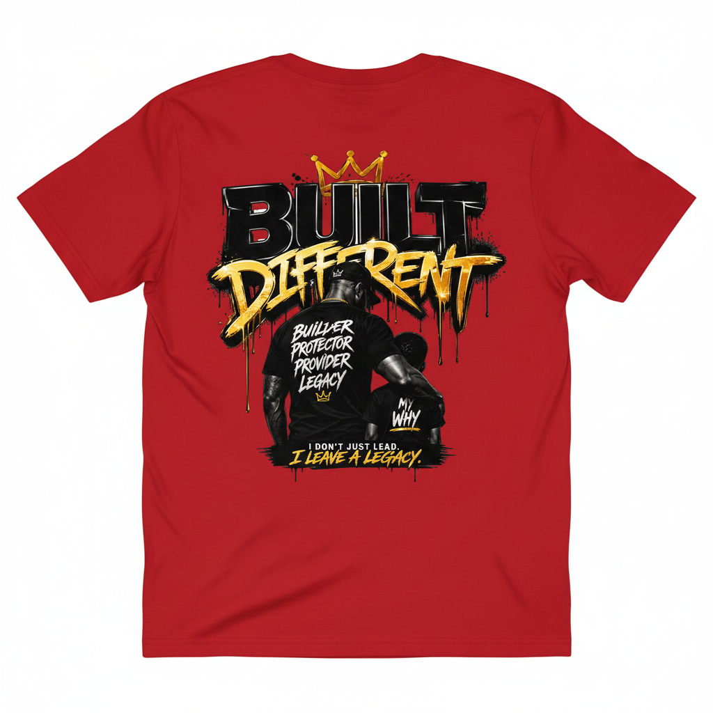Built Different Father Tee Vol. 2 – Red